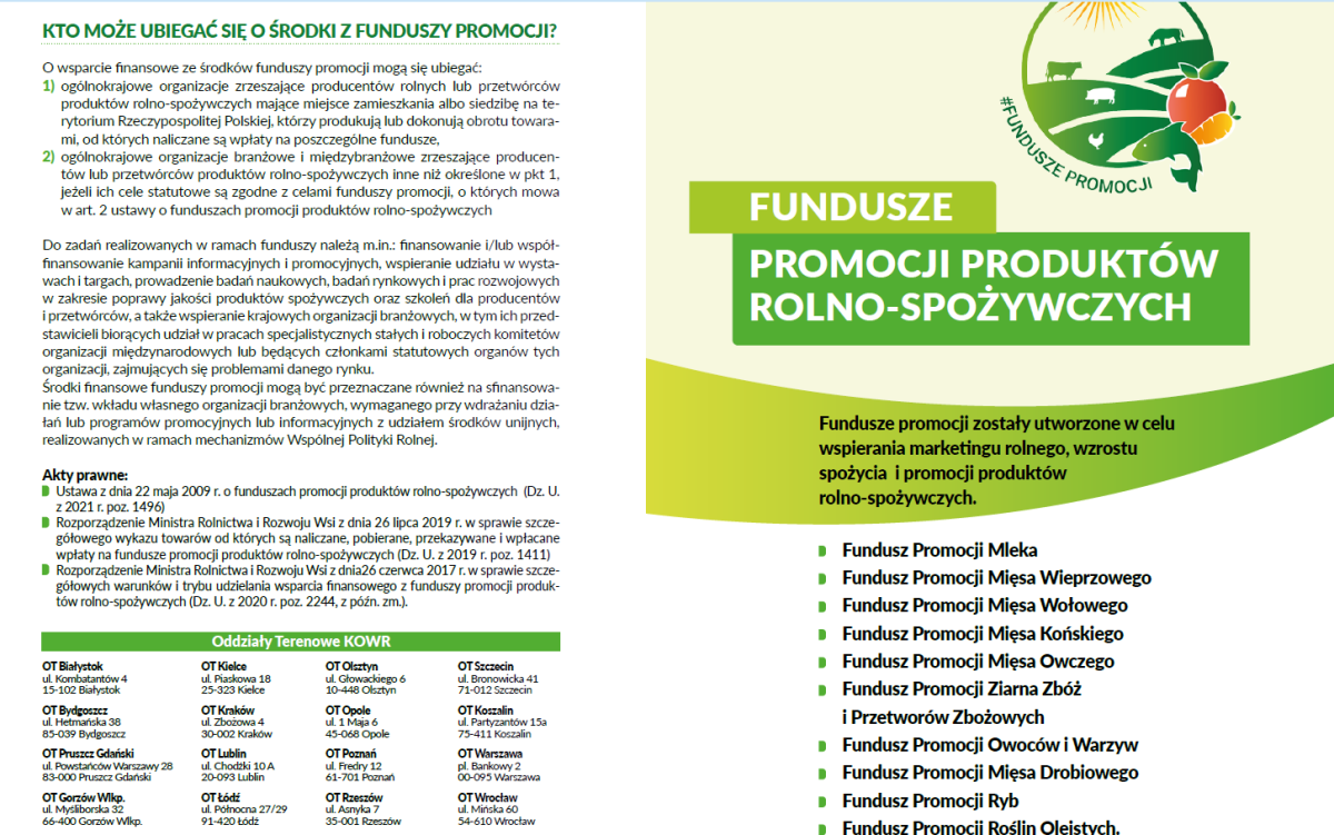 Fundusze Promocji Produktów Rolno - Spożywczych