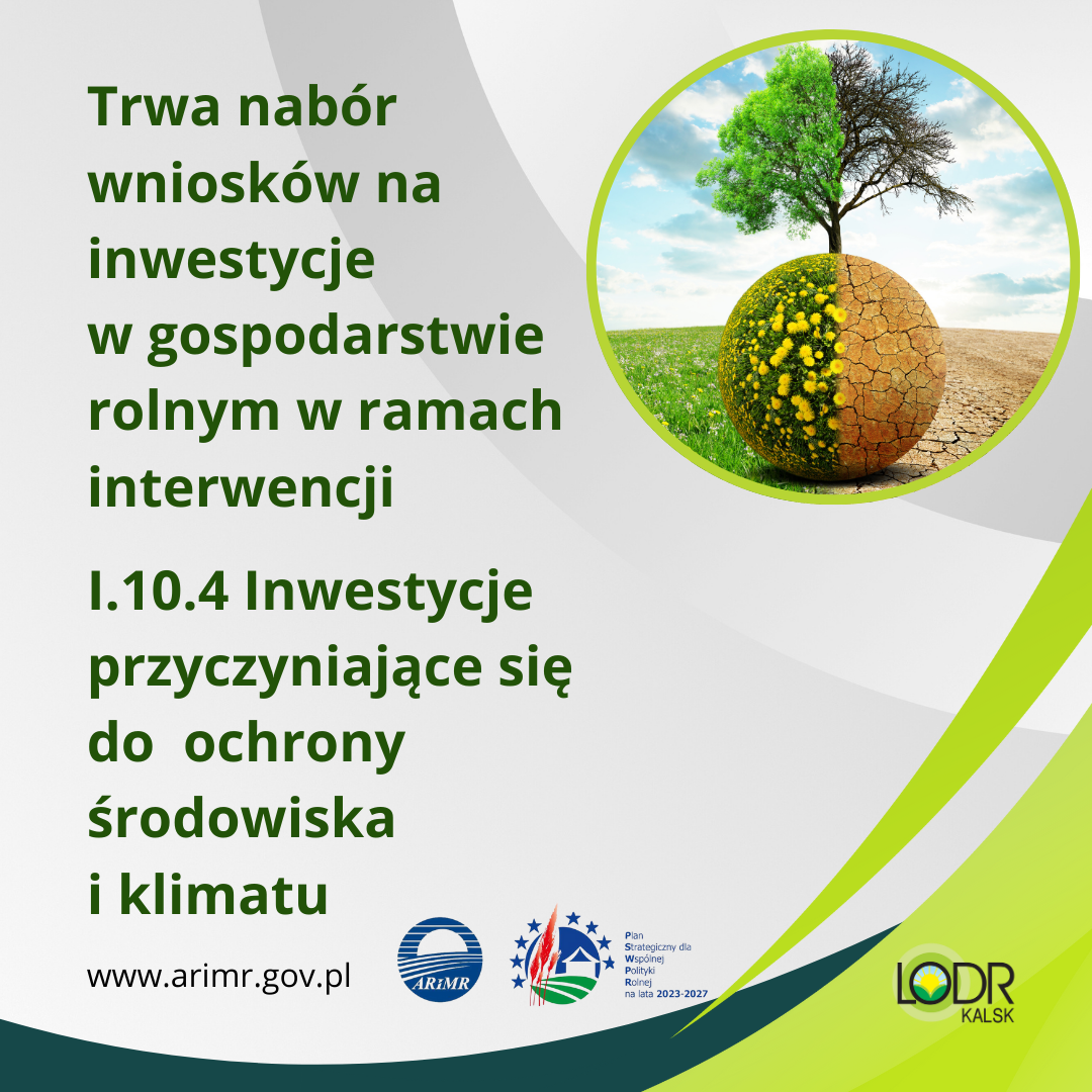 Inwestycje przyczyniające się do ochrony środowiska i klimatu – trwa nabór