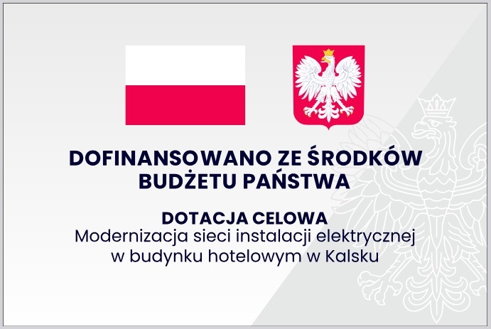 Modernizacja sieci instalacji elektrycznej w budynku hotelowym w Kalsku