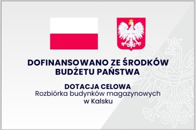 Rozbiórka budynków magazynowych w Kalsku