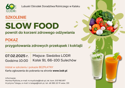 Szkolenie SLOW FOOD