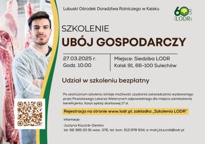 SZKOLENIE - UBÓJ GOSPODARCZY